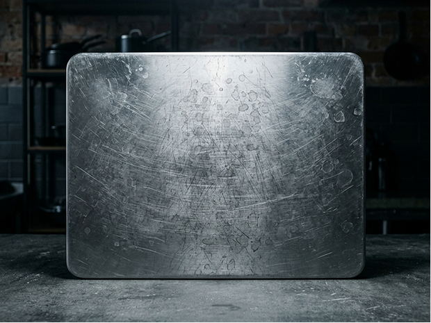 Cookware material close-up