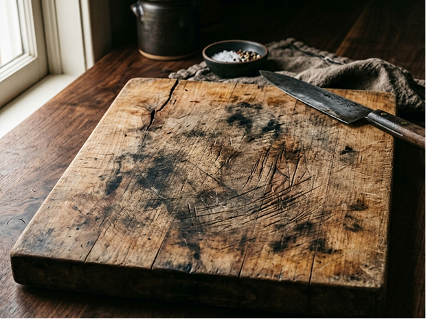Cookware material close-up